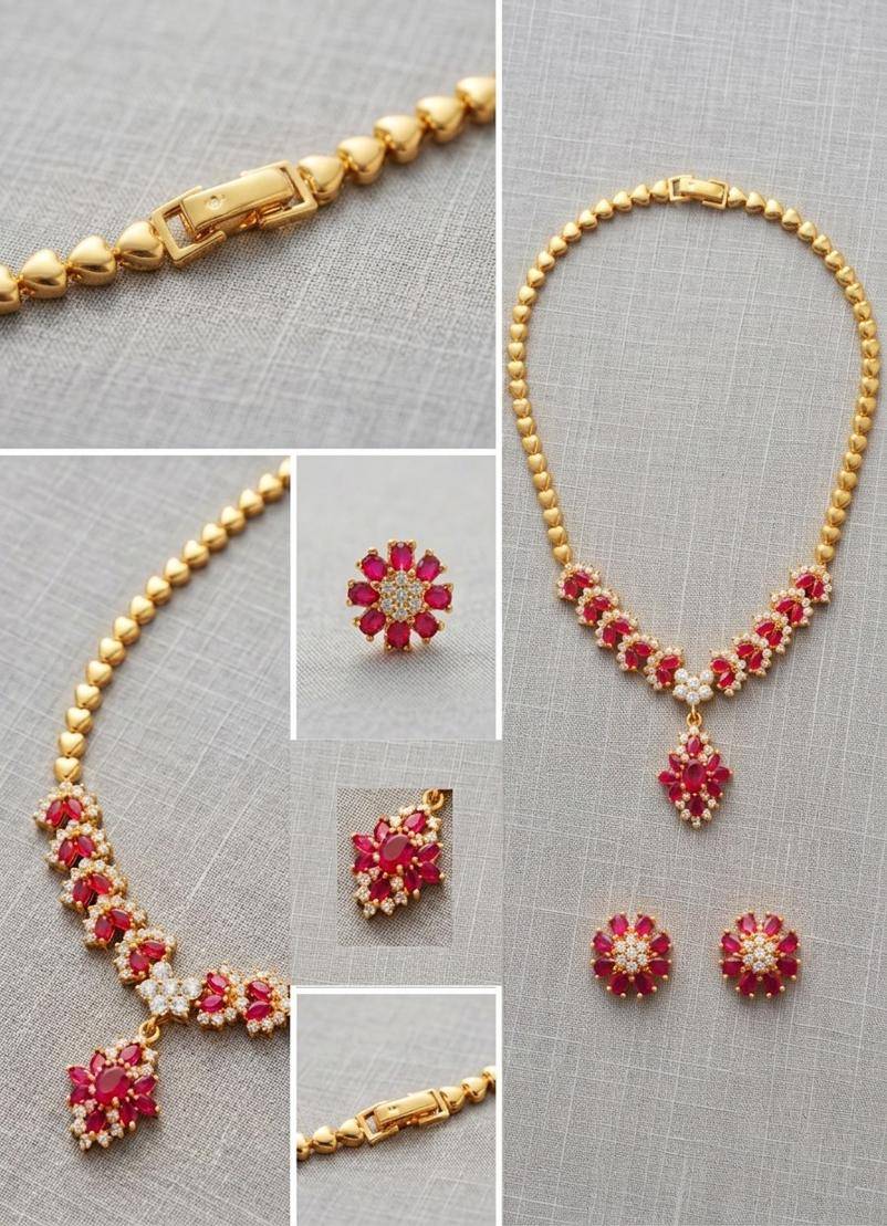 Elegant Gold Plated Necklace with 1 Year Guarantee view 1