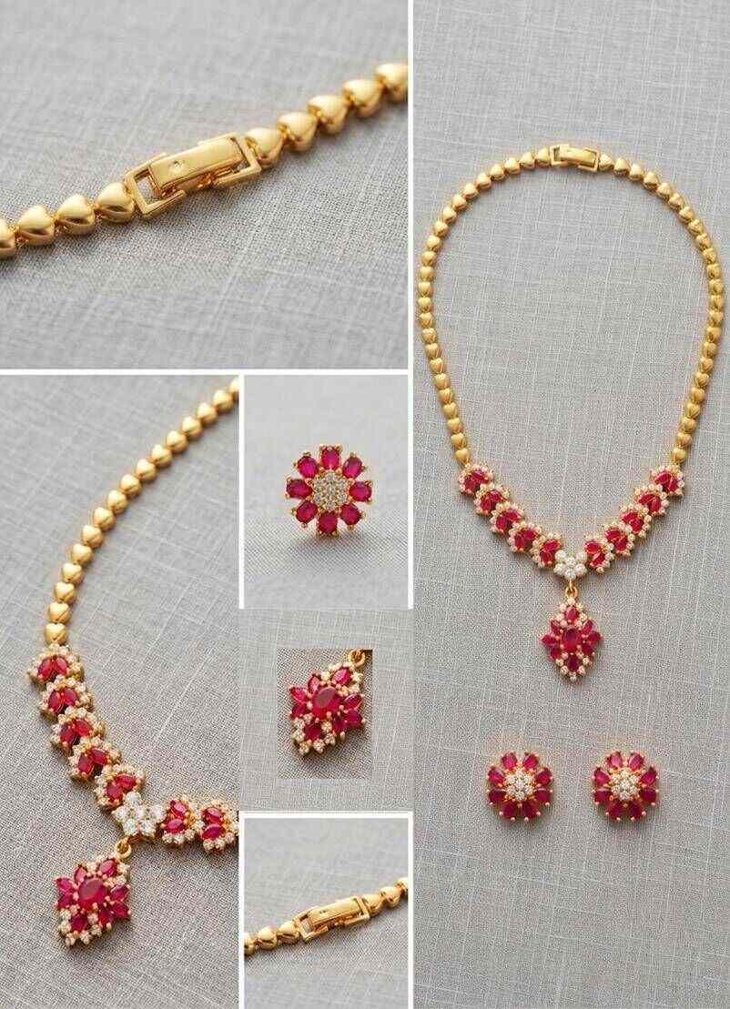 Elegant Gold Plated Necklace with 1 Year Guarantee view 2