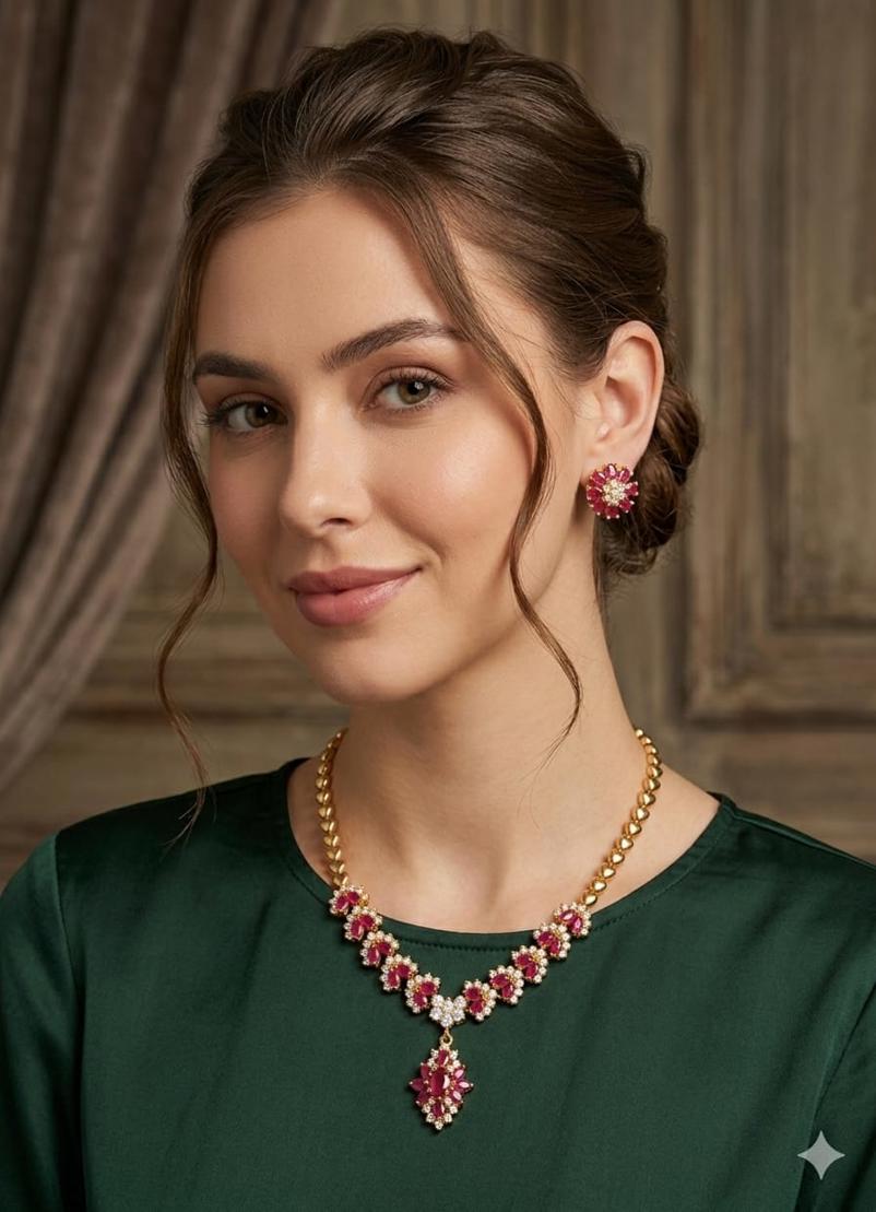Elegant Gold Plated Necklace with 1 Year Guarantee view 2